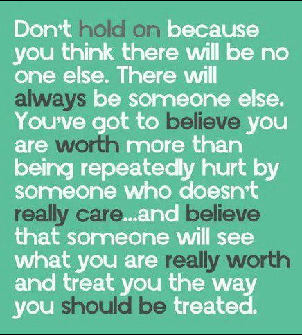 there will always be someone else a new love